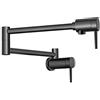 Delta 1165LF-BL - Riempitrice da parete, stile contemporaneo, nero opaco