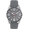 Ravel - Orologio da Uomo con Grandi Cifre Color Argento con Ghiera Nera su Cinturino Sportivo in Silicone - Analogico al Quarzo - RS001.13 - Grigio