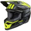 Oneal Casco Moto Cross Enduro O'NEAL 3SRS RIDE Nero Grigio Giallo