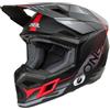Oneal Casco Moto Cross Enduro O'NEAL 3SRS HAZE Nero Grigio Rosso