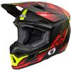Oneal Casco Moto Cross Enduro O'NEAL 3SRS HAZE Nero Rosso Giallo F