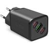 SBS Alimentatore Slim USB-C 65W, Tecnologia GaN, Power Delivery (PD), Ricarica Rapida, Adaptive Fast Charge (AFC), Caricatore per iPhone, iPad, MacBook Air, Samsung, Tablet, Smartphone, Notebook, Nero