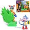 Dora Adventure Pack AFFE Boots and Fox Swiper - Mini set da gioco con 2 personaggi (circa 9 cm) e un accessorio con funzione, per giocare fantasioso, per bambini dai 3 anni in su
