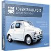 Franzis 67168 - Calendario dell'Avvento Fiat 500, Kit per modellino in Metallo, in Scala 1:38, Inclusi modulo Sound e Libretto Istruzioni di 52 Pagine, Bianco, Multicolore