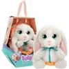BABY PAWS CRY BABIES Little Changers BABY PAWS Bunny, cucciolo con suoni che apre e chiude gli occhi e include un sacchetto di ovatta, giocattolo regalo per bambini dai 18 mesi in su