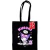 Pyramid Gadget - Kuromi (Just Chilling) Black Tote Bag - Pyramid