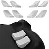PlayVital Tasti Posteriori Antiscivolo per Steam Deck LCD/OLED,Back Button Pulsanti Indietro Protezione Grip Miglioramento Kit per Steam Deck Console-2 Diversi Spessori-Grigio Freddo