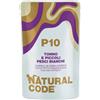 Natural Code Gatto Busta (P10) Adulto Tonno & Piccoli Pesci Bianchi 70 Gr