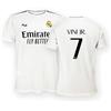 Real Madrid Prima Maglia Stagione 24/25, Vini Jr., 8 Anni, Replica Home con Licenza Ufficiale
