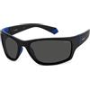 POLAROID PLD 2135/S Occhiali da sole da uomo Nero e Blu