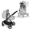 CYBEX Gold Passeggino 2-in-1 EOS, Sistema da Viaggio, Dalla Nascita fino a 22 kg (circa 4 Anni), Lava Grey