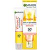 Garnier Fluido Anti-UV Quotidiano Anti-Macchie Glow, SPF 50+, Per Tutti i Tipi di Pelle, Arricchito con Vitamina C*, Protegge dai Raggi UV, Uniforma e Illumina, Daily UV Glow, 40 ml
