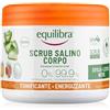 Equilibra Corpo, Scrub Salino Tonificante Energizzante, Scrub Corpo Tonificante ed Esfoliante, per una Pelle Levigata e Nutrita, con Mix di Sali Marini, Oli Naturali ed Estratti Vegetali, 600 g
