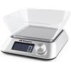 Orbegozo PC 1030 - Bilancia da cucina, base antiscivolo, spegnimento automatico, funzione tara, funzionamento a batteria, capacità massima 5 kg, multicolore