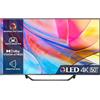 Hisense 50" UHD 4K 2023 50A72KQ, Smart TV VIDAA U6, Dolby Vision, HDR 10+, Game Mode Plus, Alexa Built-in, Tuner DVB-T2/S2 HEVC 10, lativù 4K
