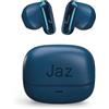 JAZ Orion - Cuffie Auricolari Semi In-Ear True Wireless Stereo, Ultra Compatti, Custodia di Ricarica, Microfono Integrato, Controlli Touch, per Smartphone, Tablet, Laptop, 20 Ore, Azzurro