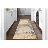 Livabliss Lublin Tappeto Salotto Moderno Astratto Tappeto Soggiorno, Camera da Letto, Pranzo Moderni Tappeti Effetto Marmo, Morbido e Pelo Corto, Ampio 80x220 cm, Beige, Giallo, Grigio