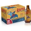 Raffo Lavorazione Grezza Cassa Birra con 24 Bottiglie da 33 cl, 7.92 L, Birra Lager Non Filtrata A Bassa Fermentazione dal Gusto Piacevolmente Fresco e dal Colore Dorato, Gradazione 4.8% Vol