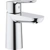 GROHE BauEdge | Rubinetto da bagno - batteria monocomando per lavabo, misura S | con cartuccia in ceramica | cromo | 23330000