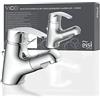 EISL VICO NI075TCO, rubinetto bagno lavabo, rubinetto da bagno con doccetta estraibile, miscelatore per lavabo con doccetta, miscelatore lavabo bagno, cromo