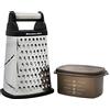 KitchenAid Grattugia Formaggio Manuale 4 Lame in Acciaio Inox