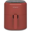 Tognana Iridea, Friggitrice ad aria 4,5 L con contenitore e griglia antiaderente e display digitale, rosso mela