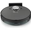 Hisense, Robot Aspirapolvere Lavapavimenti, Mappatura Laser, 3 Livelli di Potenza e di Lavaggio, Controllo tramite App (Wi-Fi), 150 min di autonomia, Batteria 5200 mAh, 55W, Nero (Black RVCL144AB)