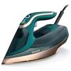 Philips Azur Serie 8000 Ferro A Vapore - 70 g/min Di Vapore Continuo, 240 g Vapore Turbo, 3000 W Di Potenza, Tecnologia OptimalTEMP, Verde Opale (DST8030/70)