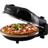 Ariete 917 Forno Pizza - Pizza in 4 minuti - Piastra in pietra refrattaria con trattamento antiaderente - Temperatura max 400° - 1200 Watt - Timer 30' - Nero