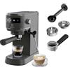 Electrolux Explore 6 Macchina per Caffè Espresso e Cappuccino E6EC1-6BST, 2 tazze, tecnologia ThermoBlock, set filtro 2-1 incluso, Caffè in Polvere e Cialde E.S.E., colore nero
