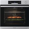 Hisense O66226AXS, Forno Multifunzione Termoventilato con Generatore di Vapore, Cavità XXL 77L, Pulizia Acqua Cleaning, 13 Funzioni di Cottura, Cottura Combinata a Vapore, Funzione Pizza 300 °C, inox