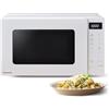 Panasonic NN-ST21QWEPG Solo Forno a Microonde 20L con Piatto in Vetro, 800W, Scongelamento Automatico, 11 Programmi Automatici, Display LED, 5 Impostazioni di Potenza, Timer Digitale, Bianco