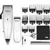 WAHL Home Pro Deluxe Combo Taglia Capelli Elettrico con Filo e Leva di Regolazione 8 Pettini Guida, Kit con rifinitore a Batteria, Forbici e Pettine
