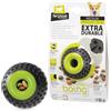 Ferplast Gioco Cane, Dispenser Crocchette Cani, in Materiale Durevole, Atossico, Resistente ai Morsi, Igiene Dentale del Cane, Rimbalza e Galleggia, CHEWA BOING Pallina Porta Crocchette Cani, Nero