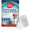 Simple Solution Pannolini a Fascia Monuso per Cani Maschio con Idicatore di Bagnato, Taglia Piccolo, Small 12 unità