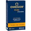 Omegor Omega 3 Bambini OMEGOR Kids 3+ Anni (60 Capsule Masticabili alla Frutta) - Ideale per Cervello, Vista, Ossa e Difese Immunitarie per Bambini con Vitamine D3 ed E - Ricco di EPA e DHA