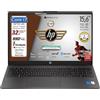 HP 250 G10, PC Portatile CPU Intel Core i7-1355U 13th 10 Core, fino a 5GHz, RAM 32GB, SSD 1Tb, Display 15.6" FHD, Wi-Fi 6, BT, WebCam, HDMI, Win 11Pro, cybersaver, Pronto all'Uso, 3 anni di garanzia