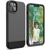 elago Custodia Glide compatibile con iPhone 14 Max Cover Case (6.7"), Design Semplice e Unico, Protettiva in TPU, Antiurto, Parti Miste e Abbinabili, Protezione Fotocamera (Grigio Scuro/Nero)