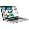 acer PC portatile Aspire CPU Intel Core i7-1255U 12Th, fino a 4.70 GHz, 10 cORE, RAM 16 Gb, SSD PCIe 512 Gb, 15.6" FullHD, USB, HDMI, WI-Fi, Win 11, Libre Office, Pronto all'Uso