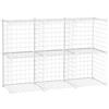 HOMCOM Mobile Scarpiera Modulare Armadio Componibile Portascarpe Salvaspazio per Interni, 6 Cubi 30x30x30cm in Plastica PP e Acciaio, 94x32x94cm, Bianco