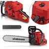 Stakmann Motosega Benzina a Scoppio Due Tempi Con Lama 50 cm, Interruttore di Sicurezza Freno Catena e Tanica Olio Taglia Rami Legna Giardino Albero Avviamento Veloce Sistema Antivibrante (52 cc)