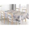BIANCHERIAWEB Tovaglia Cucina Copritavolo 100% Cotone Made Italy Disegno Marino Versilia RP 140x180 Azzurro