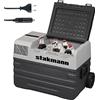 STAKMANN Frigorifero portatile con Compressore 12V 220V, Frigo Congelatore con Ruote, AC-DC 12/24 V, ideale per Auto, Camper, Barca, Viaggi, Picnic, Maniglia Ergonomica e Manici Laterali (42 Litri)