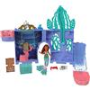 Mattel Disney La Sirenetta - Set C Grotta di Ariel, playset impilabile con mini bambola Ariel, personaggi Flounder e Sebastian e 10+ accessori inclusi, giocattolo per bambini, 3+ anni, HPL54