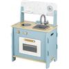 Baroni Toys Gioco Cucina in Legno Montessori, Mini Cucina in Legno per Bambini, Cucina Giocattolo con Forno, Gioco in Legno per Bambini e Bambine 3 4 5 6 7 Anni, 47.5x28x70 cm