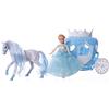 Fantastiko Toys Bambola Principessa dei Ghiacchi Con Carrozza e Cavallo Vestito in tessuto Giocattolo per Bambini Dimensioni prodotto: 42 x 24 cm