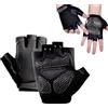 HENKi Guanti da fitness, guanti da allenamento, per crossfit, bodybuilding, ciclismo, palestra, allenamento con la forza, guanti sportivi per uomo e donna, colore nero (L)