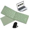 Jubilofex Tastiera Senza Fili Pieghevole - Tastiera Portatile Pieghevole Tastiera Pieghevole Ultra Slim Ultra Slim Più Tablet, Computer Portatile E Smartphone Supporta 3 Dispositivi, Tastiera Senza F