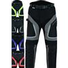 Texpeed Pantaloni rinforzati moto uomo - Pantaloni da motociclista uomo con protezioni - Invernali invernale/Estate - Con armatura CE (EN 1621-1) Grigio - 7XL Girovita/Lunga Gamba