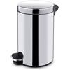 HENDI Pattumiera a pedale con secchio interno estraibile, doppia maniglia, pedale antiscivolo, pattumiera, 5L, diametro 210 x altezza 280 mm, in acciaio inox, in polipropilene